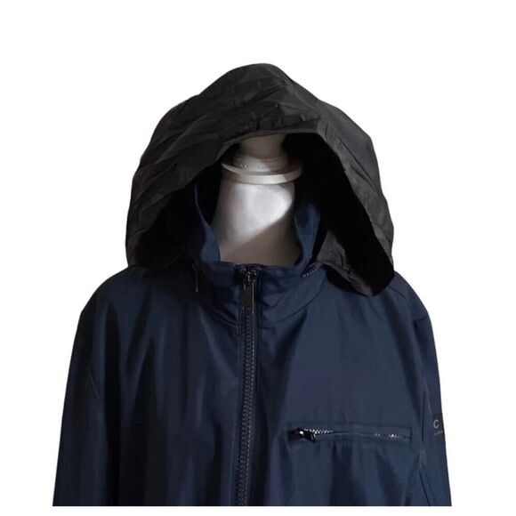 Kenneth Cole New York G3 Blue Windbreaker Style Jacket Designer Mens US Medium - Picture 13 of 15